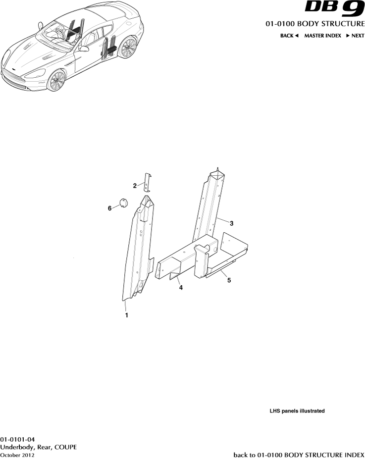 Underbody, Rear, Coupe