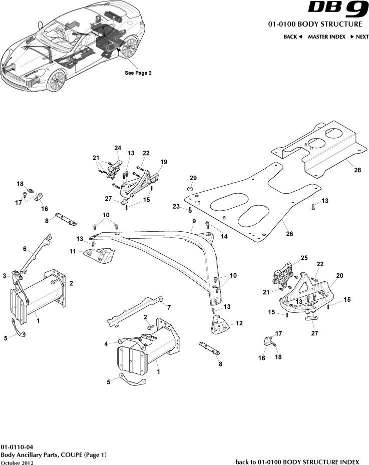 Anciliary Parts, Coupe, page 1