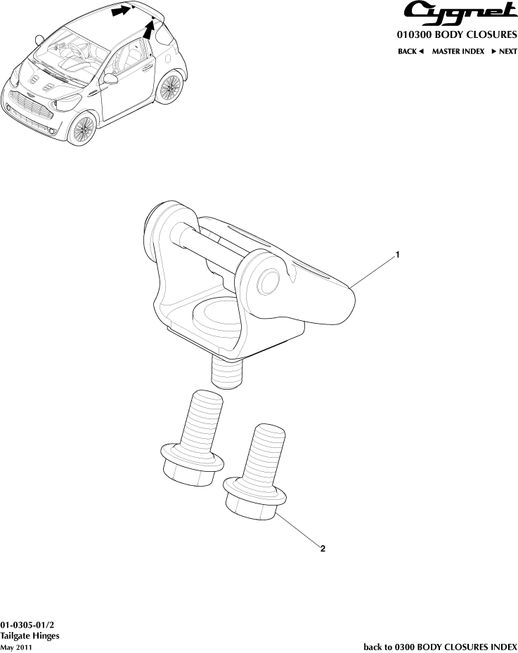 Tailgate Hinges
