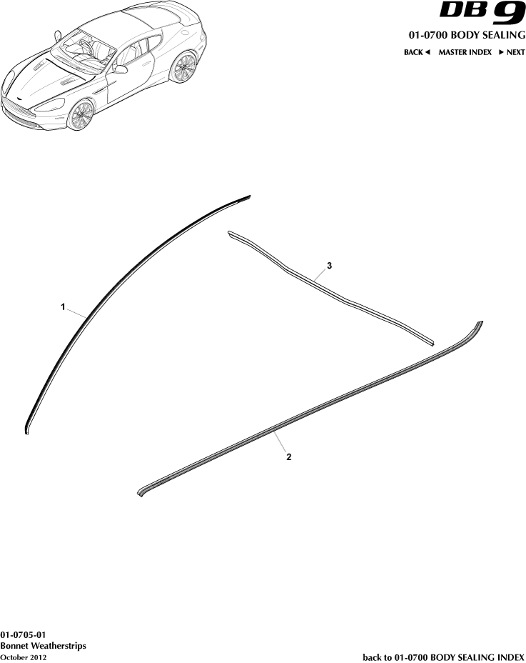 Bonnet Weatherstrips
