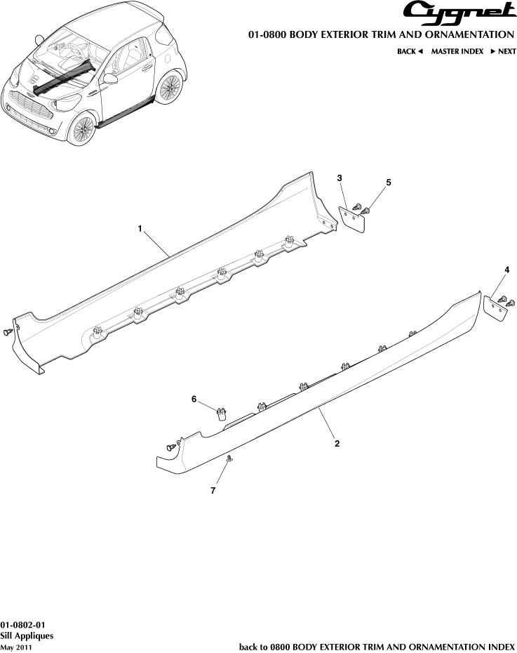 Sill Appliques