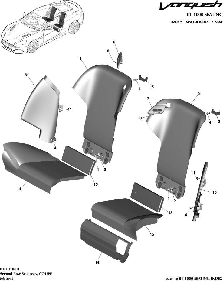 Rear Seats, Coupe