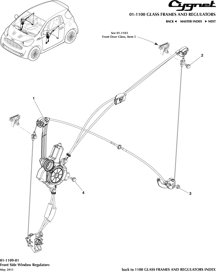 Front Side Window Regulators