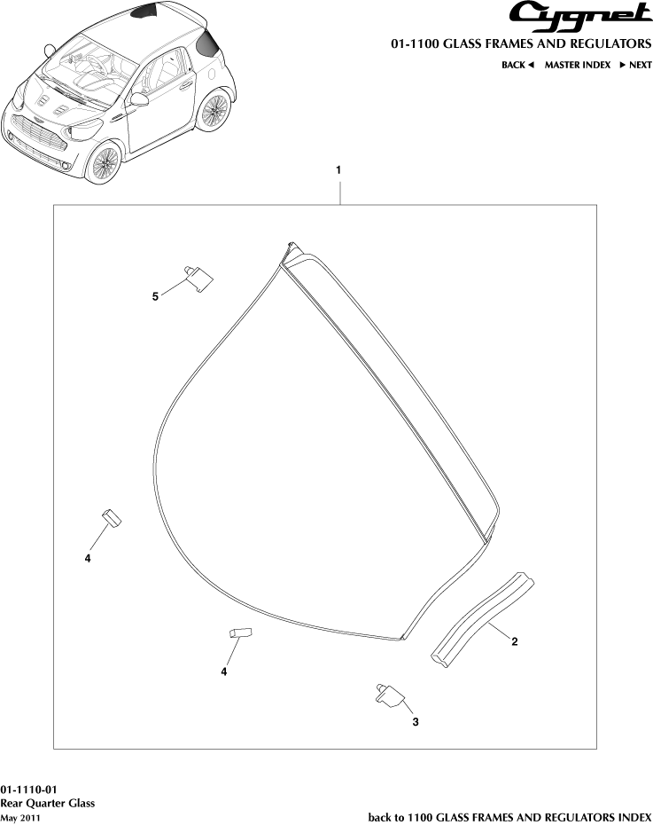 Rear Quarter Glass
