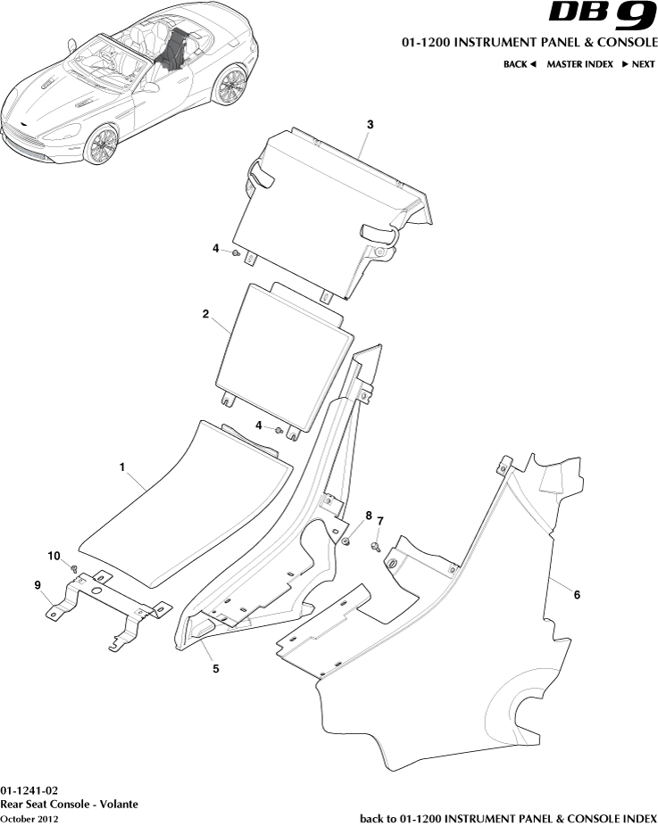 Rear Console, Volante