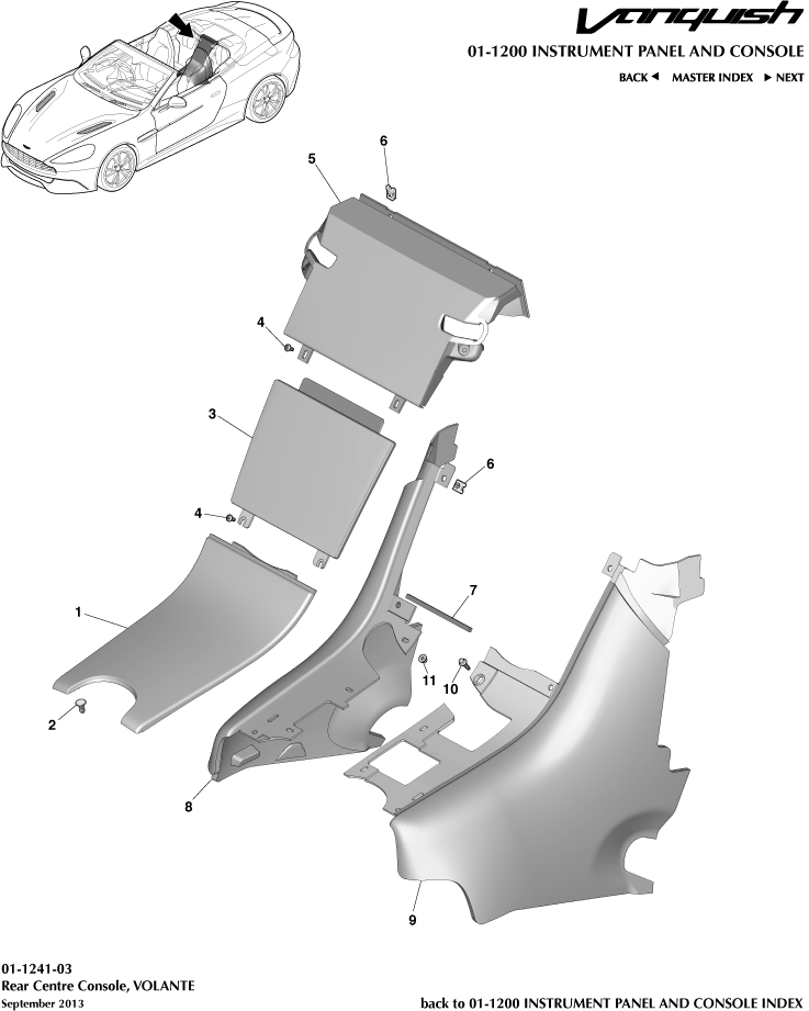 Rear Console, Volante