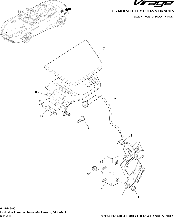 Fuel Filler Mechanism, Volante