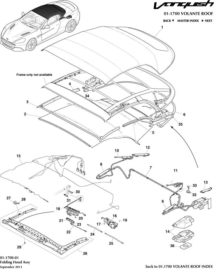 Volante Roof Assembly