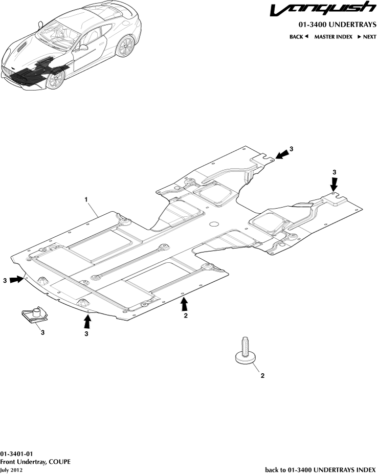 Front Undertray, Coupe