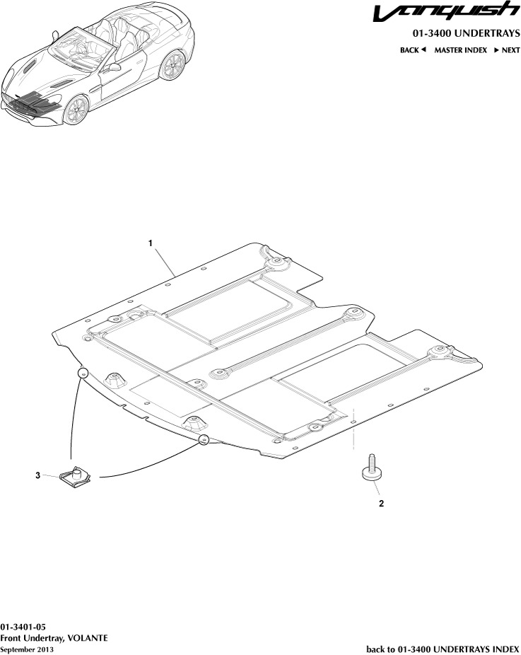 Front Undertray, Volante