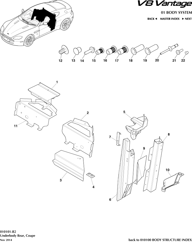Underbody Rear, Coupe