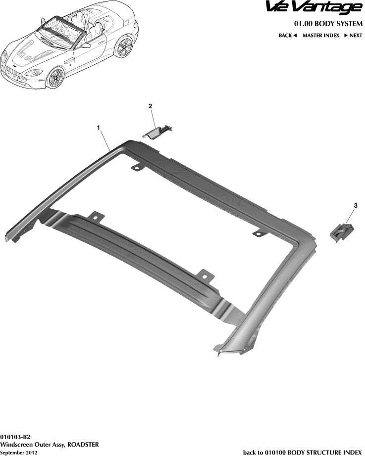 Windscreen, Outer, Roadster