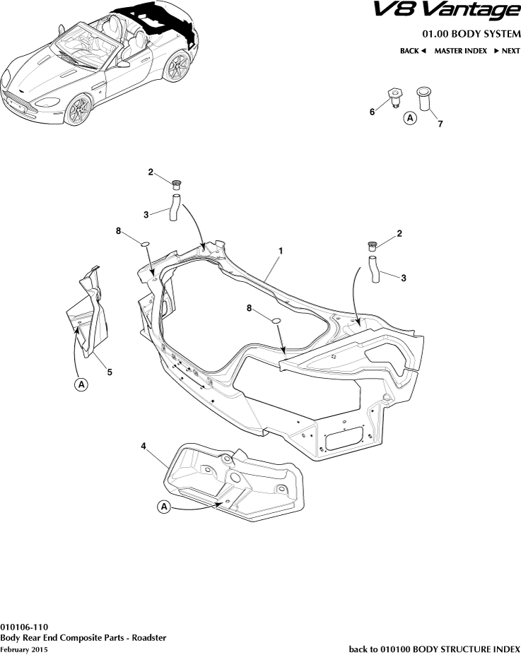 Body Rear End Composite, Roadster