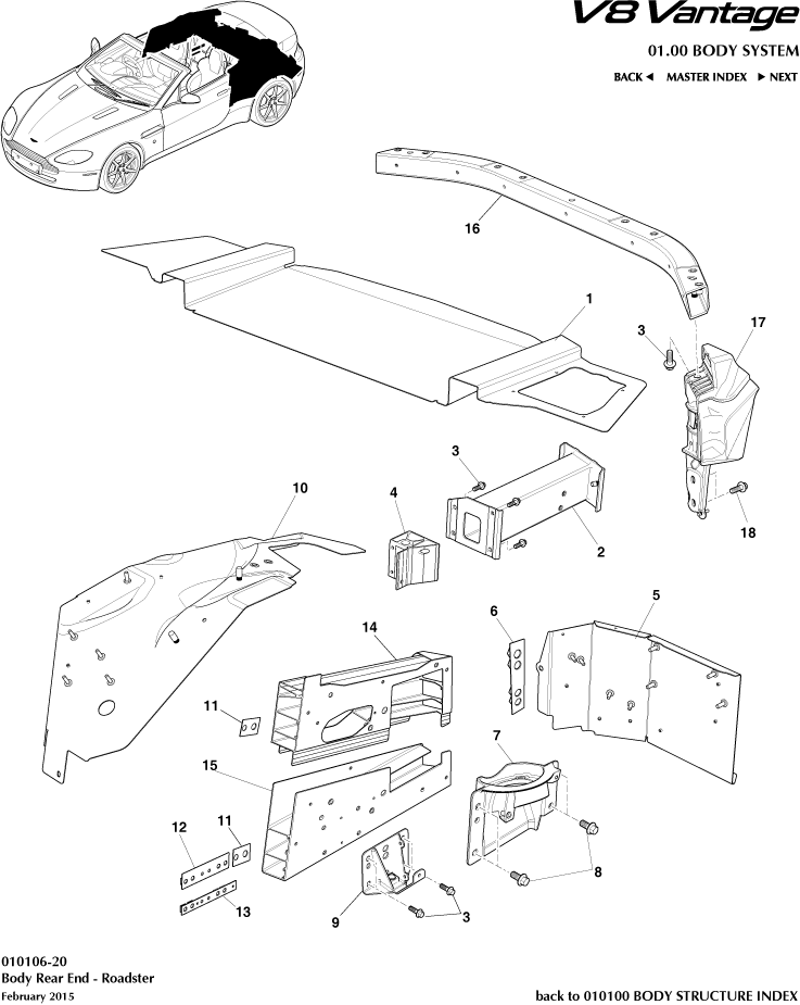 Body Rear End, Roadster