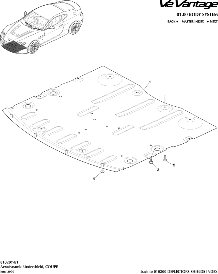 Front Undershield, Coupe