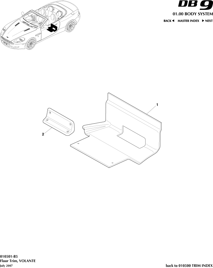 Floor Trim, Volante