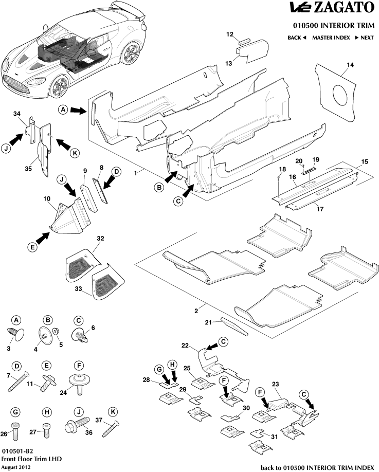 Floor Trim, LHD