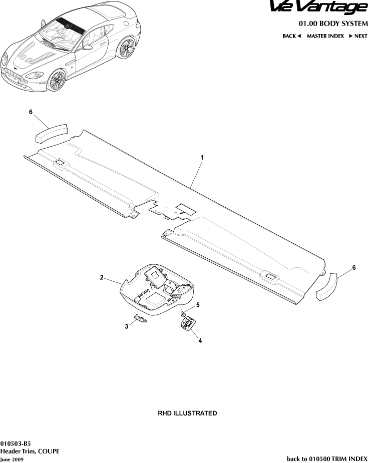 Header Trim, Coupe
