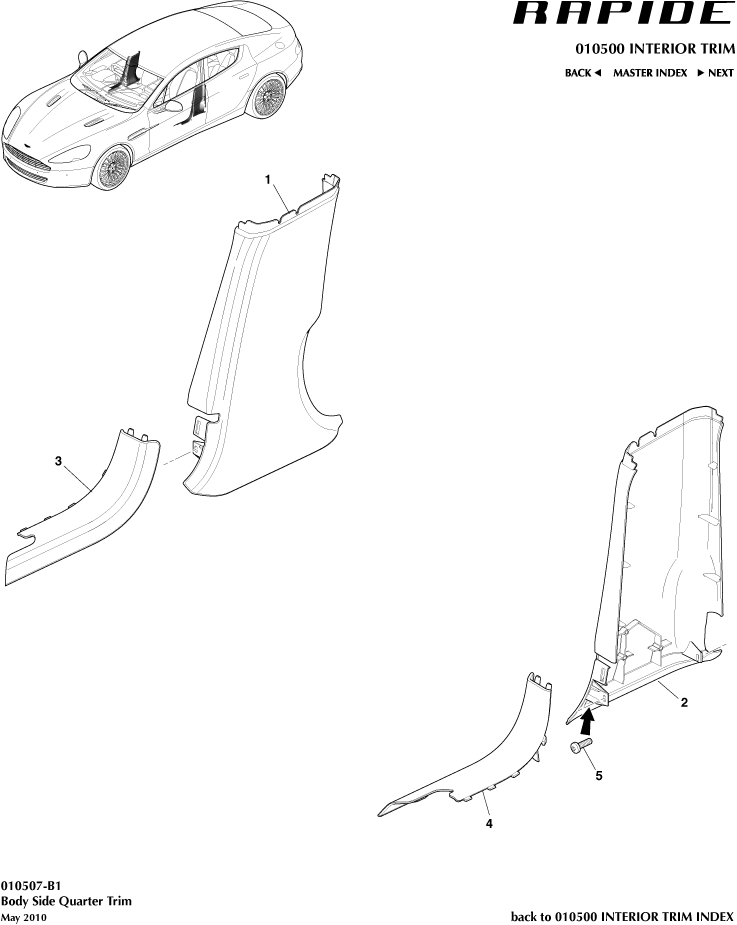 Rear Quarter Trim Panel