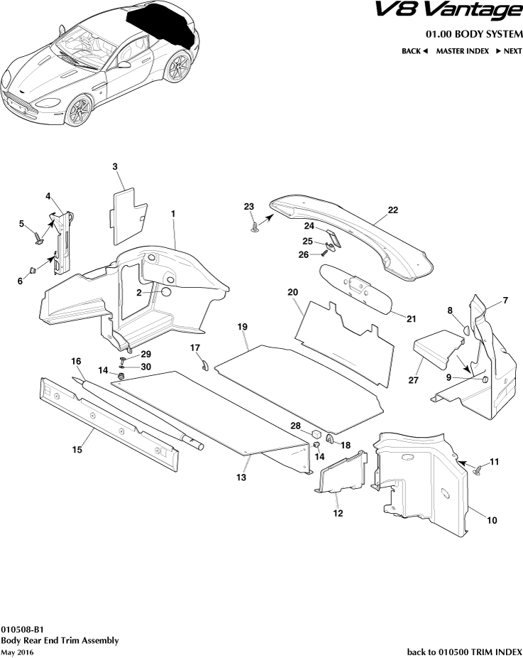 Load Compartment Trim, Coupe
