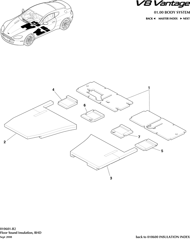 Floor Sound Insulation, RHD