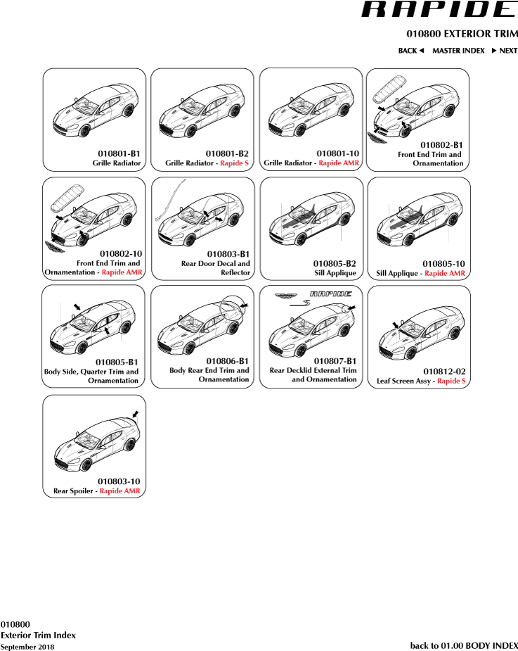 Body Exterior Trim & Ornamentation