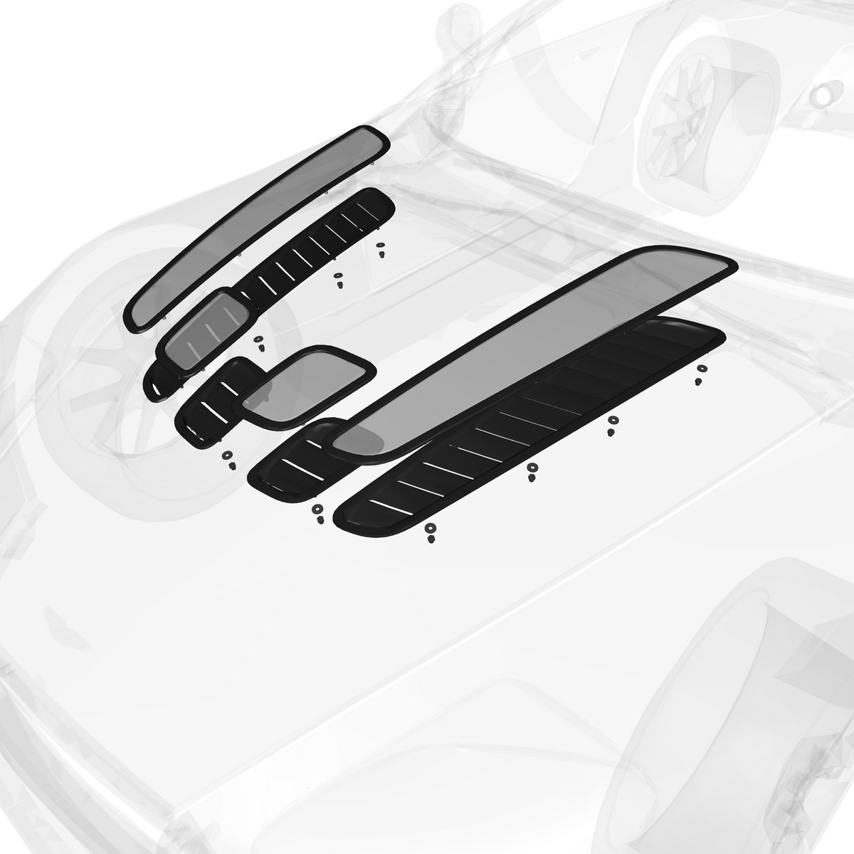 010802-B1 Bonnet Vents - S