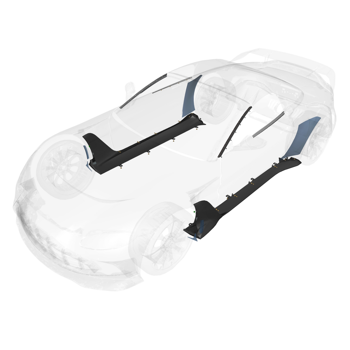 010804-10 Body & Side Trim - Roadster