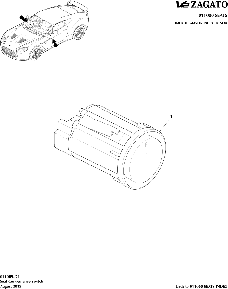 Seat Convenience Switch