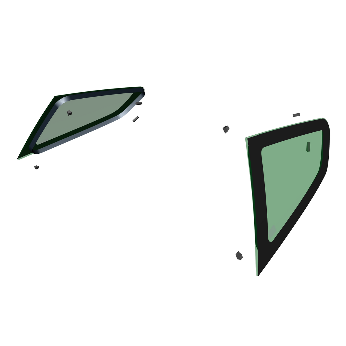 011104-B1 Glass, Fixed Quarterlight