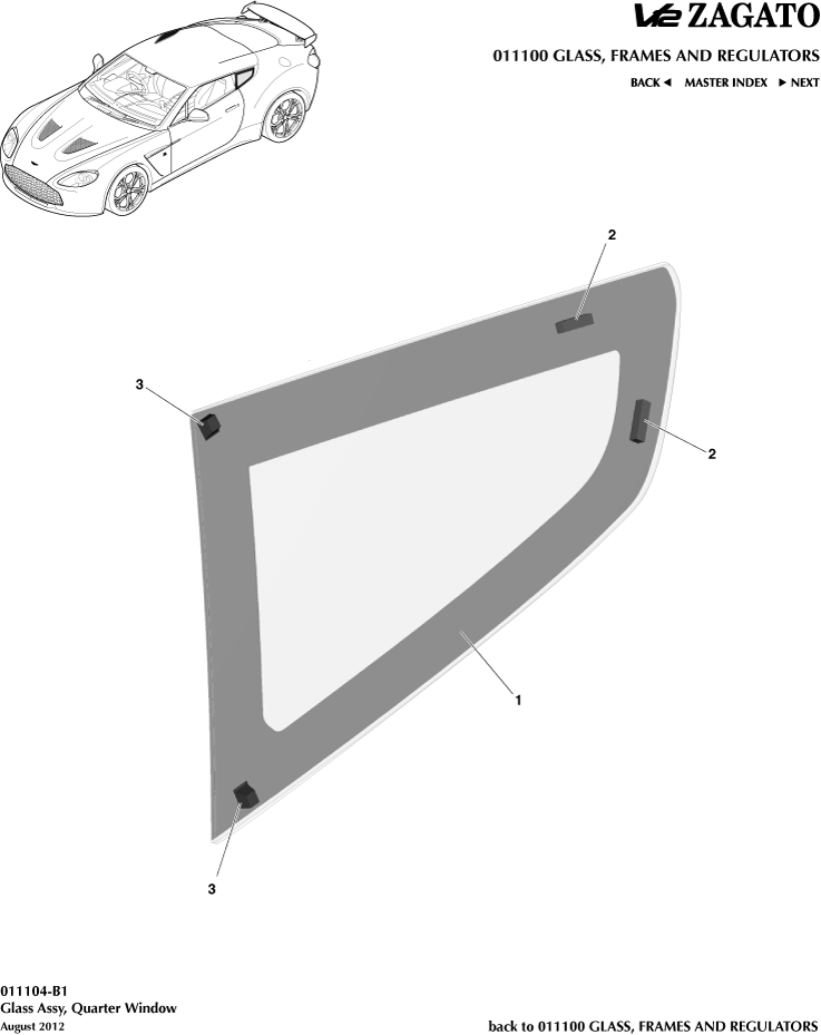 Rear Quarter Glass