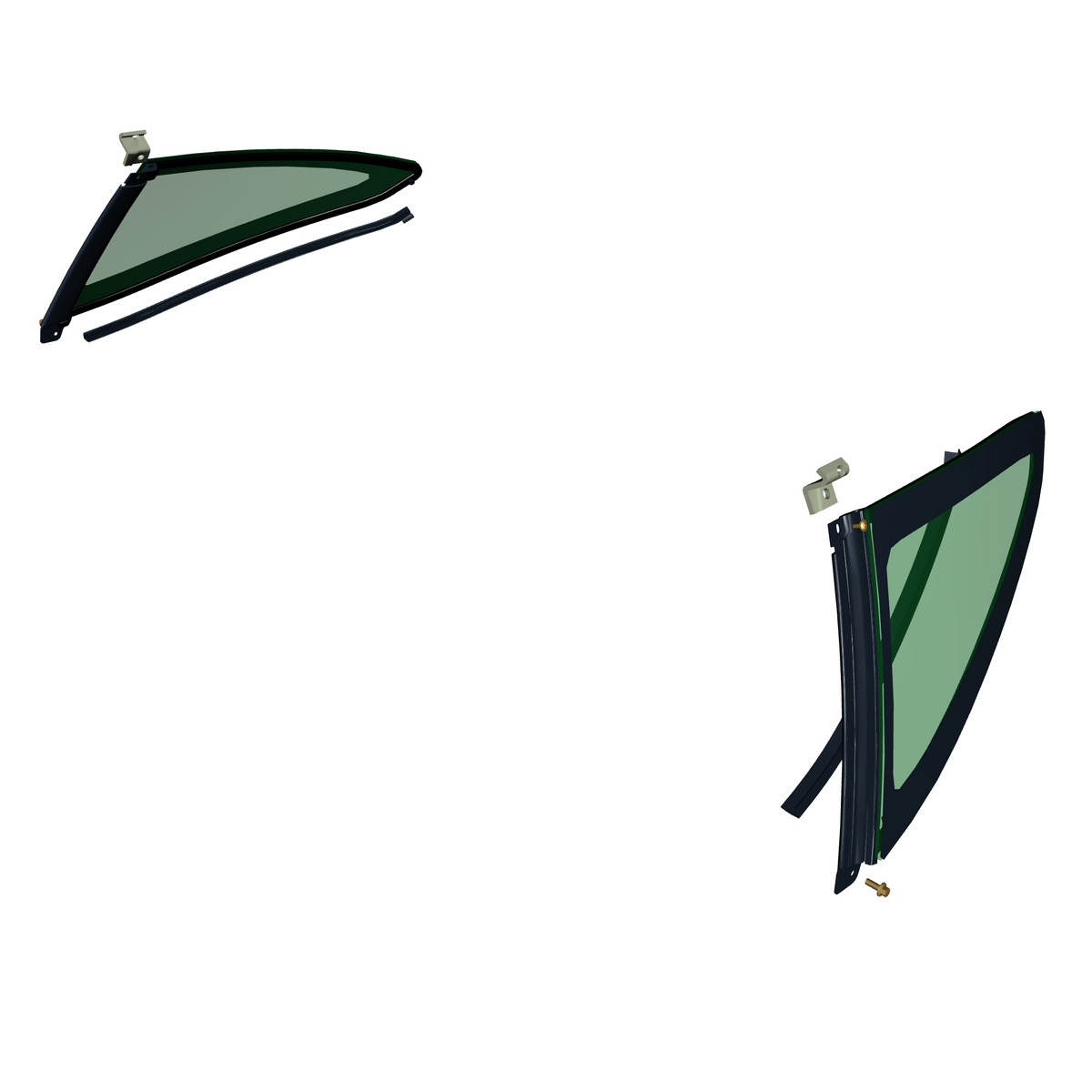 011122-10 Glass, Fixed Quarterlight
