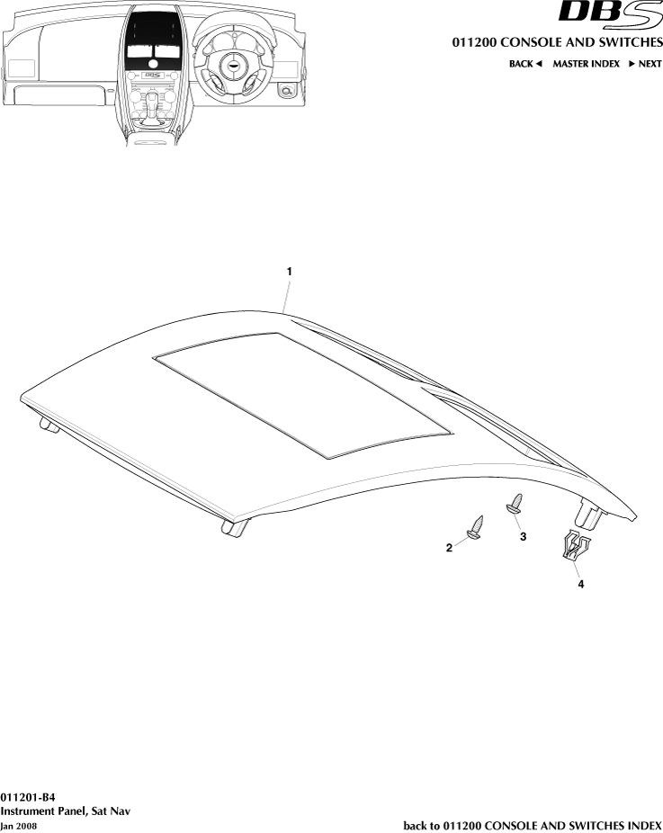 Instrument Panel, Sat Nav