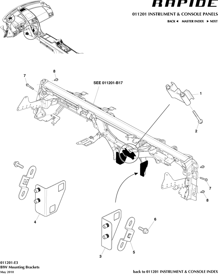 CCB to BIW Brackets