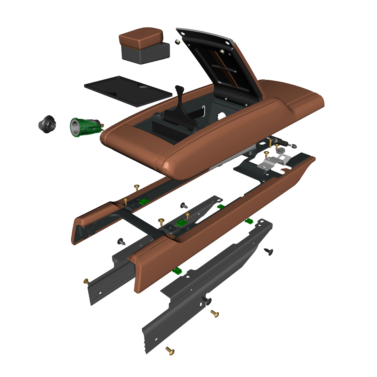 011202-B4 Console Armrest Stowage
