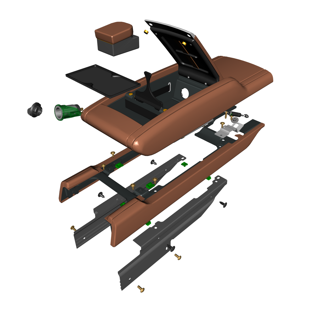 011202-B4 Console Panel Armrest Stowage