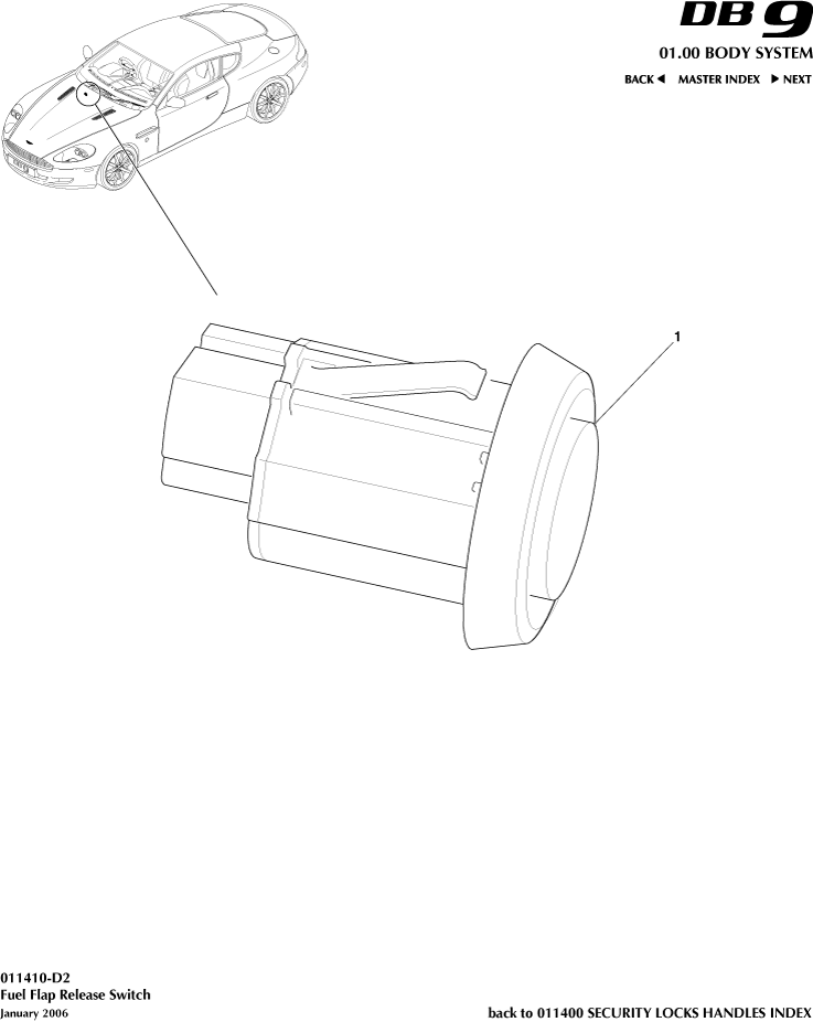 Fuel Filler Release Switch