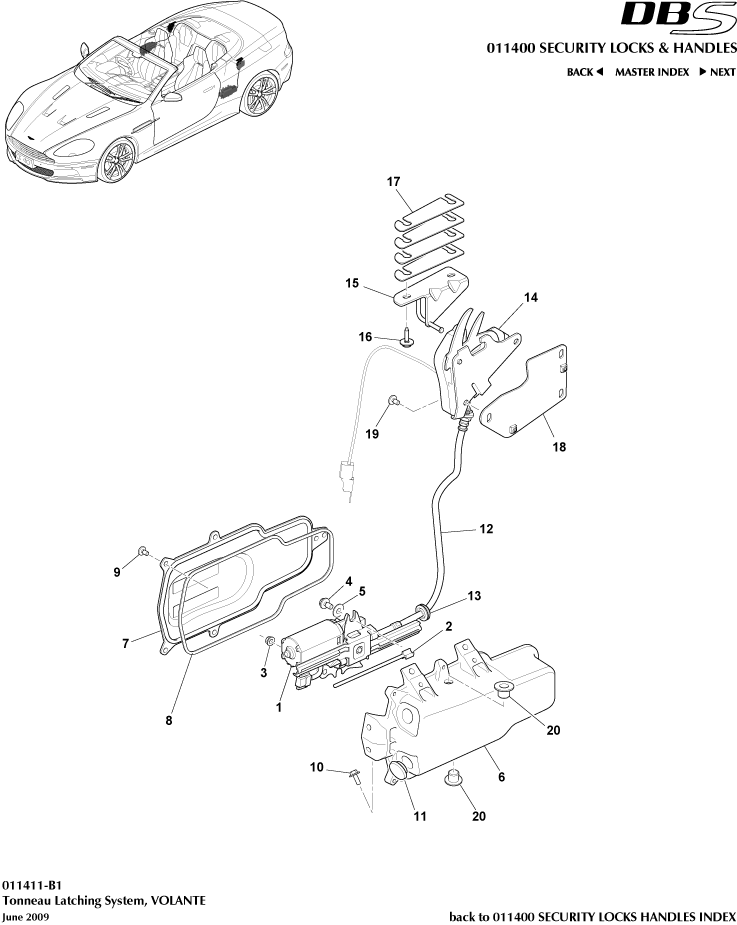 Tonneau Latching System