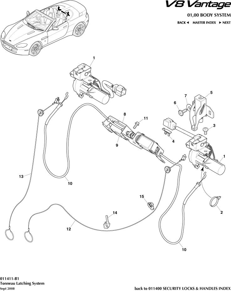 Tonneau Latching System