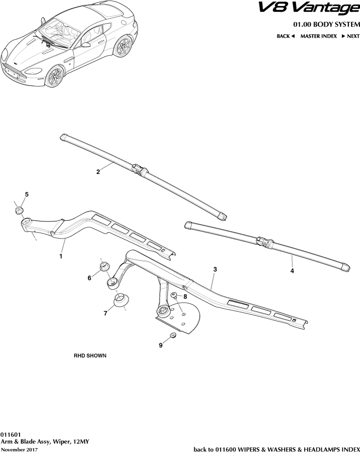 Wiper Blade Assembly, 12MY