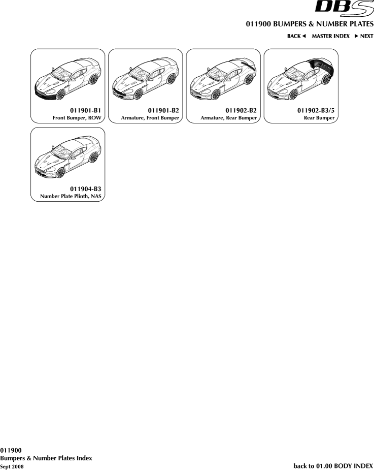Bumpers and Number Plates
