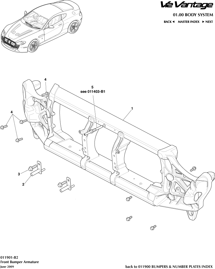 Front Bumper Armature