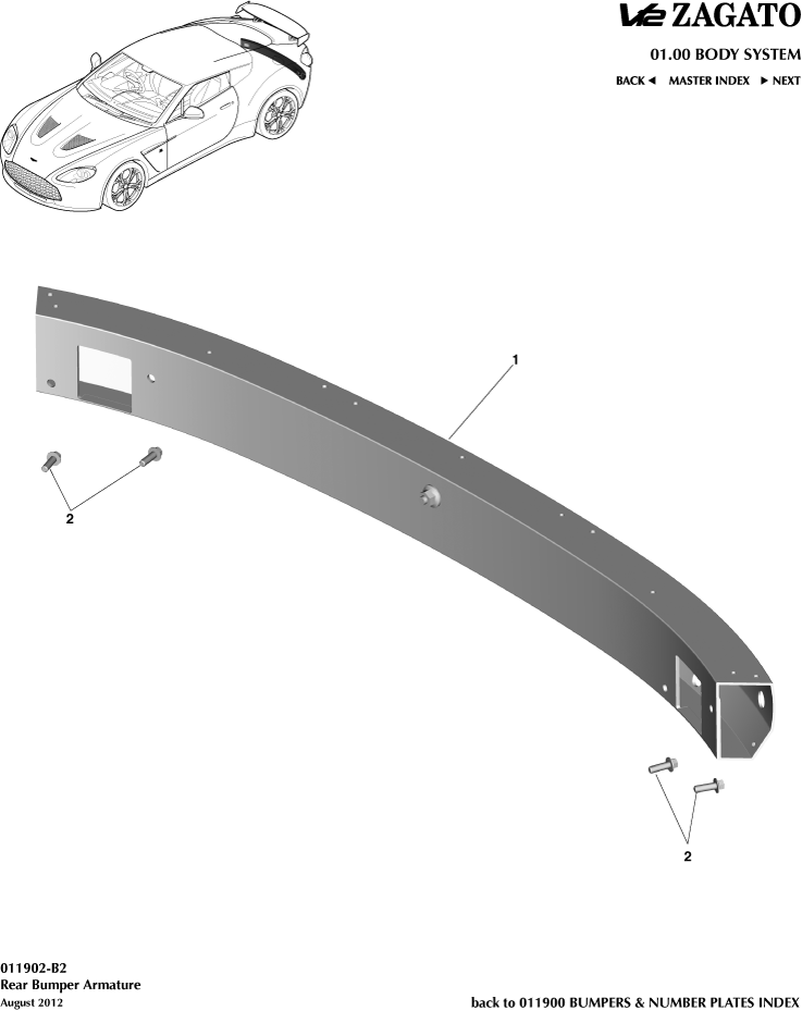 Rear Bumper Armature