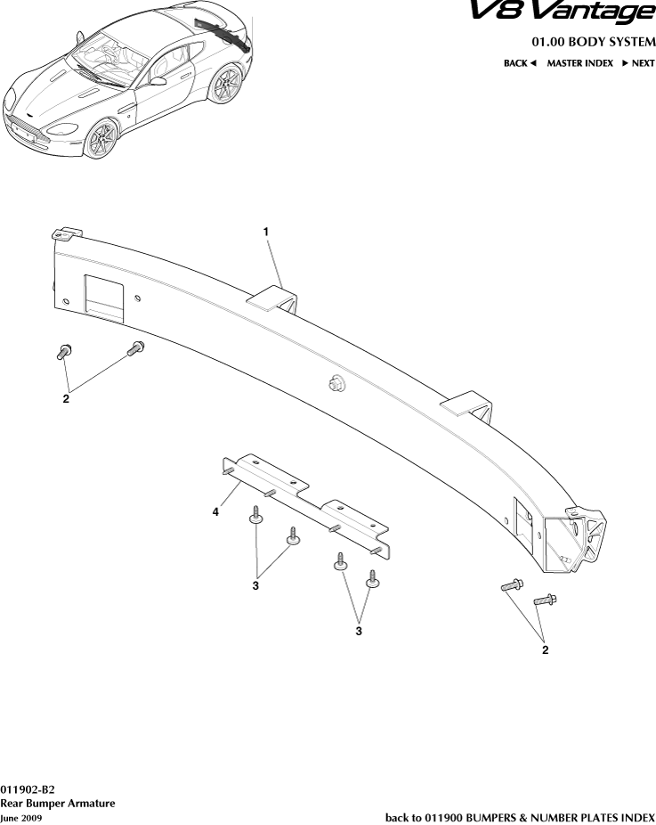 Rear Bumper Armature