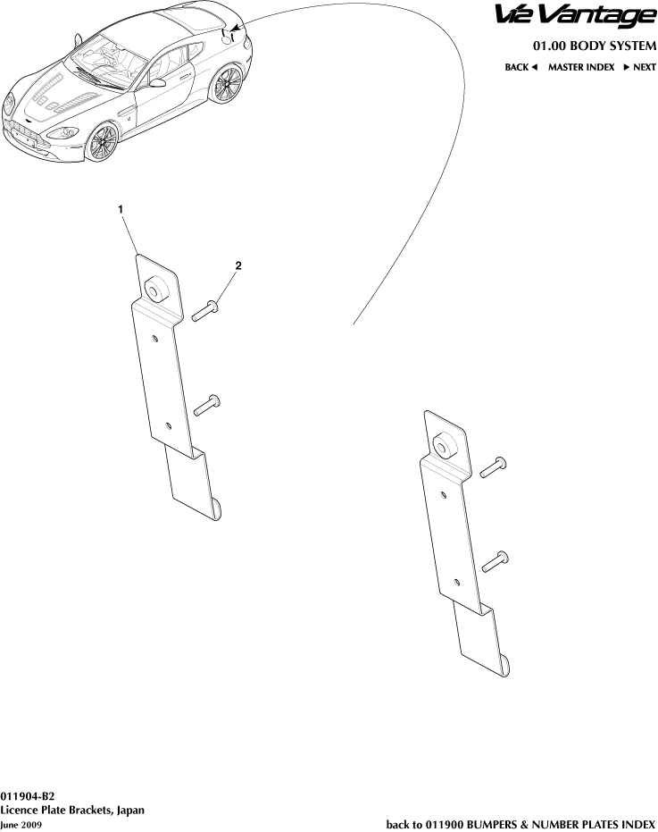 License Plate Brackets, Japan