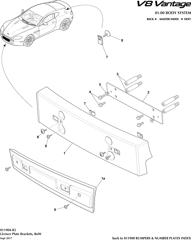 License Plate Brackets, RoW