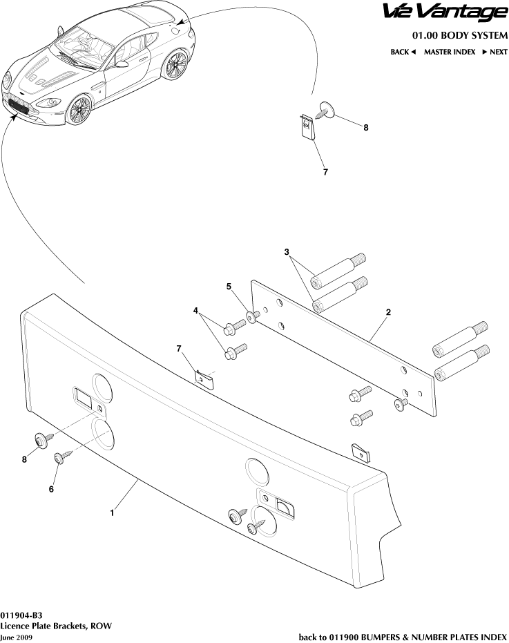 License Plate Brackets, RoW