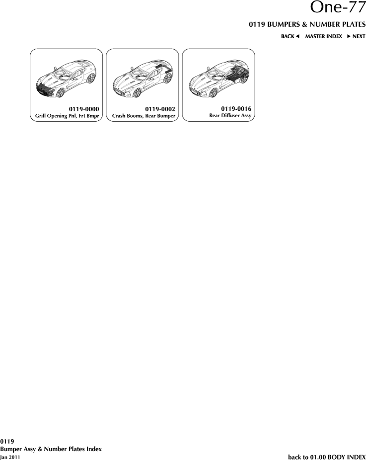 Bumpers and Number Plates