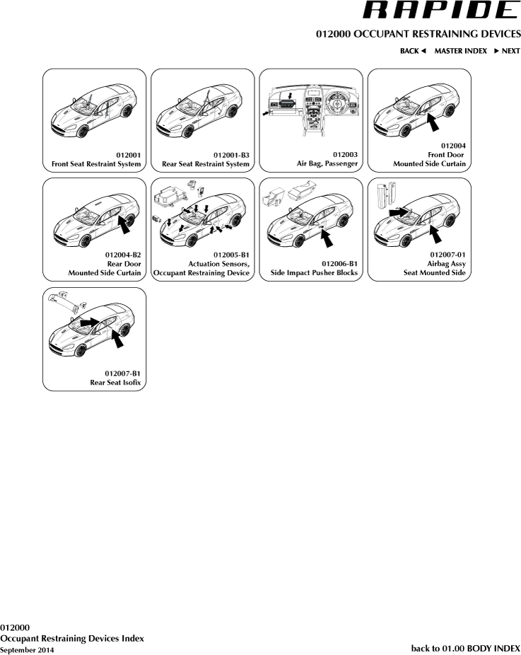 Occupant Restraining Devices