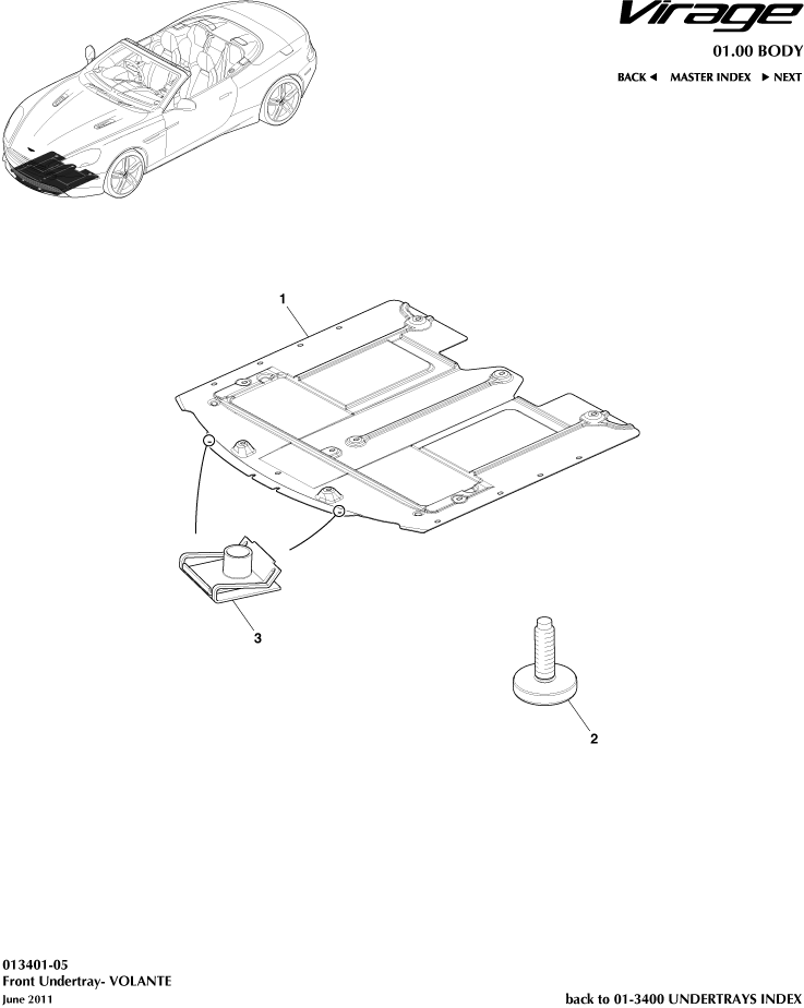 Front Undertray, Volante